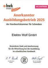Wir sind ein Ausbildungsbetrieb